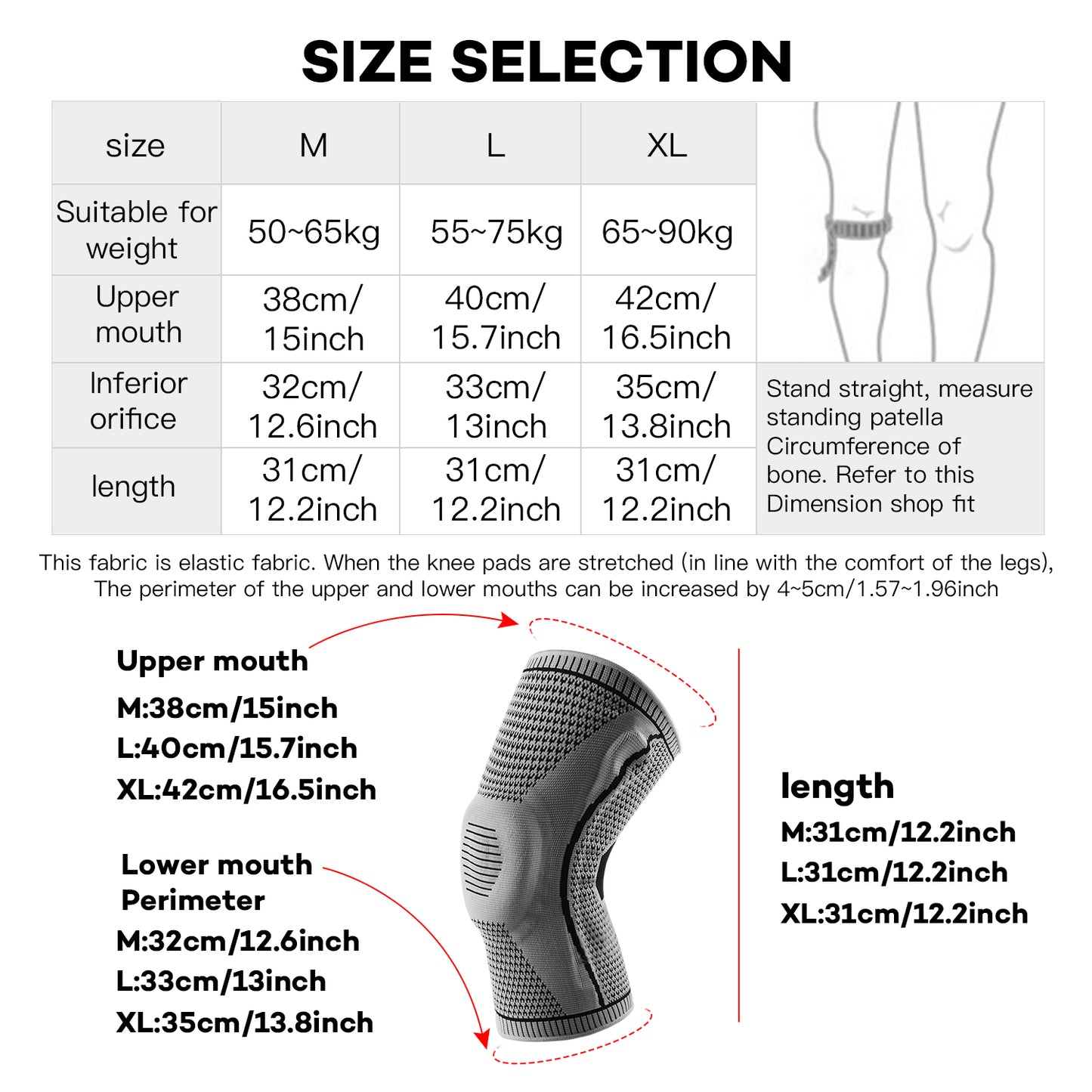 Stabiliq™  Premium Knee Support Sleeve